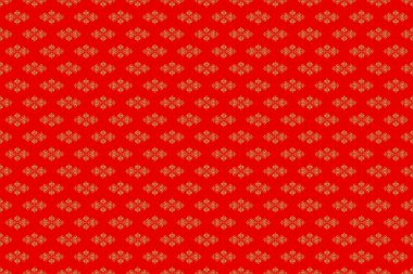 Kırmızı ve altın desenli. Zarif raster klasik altın pürüzsüz desen. Altından yinelenen elementlerle kusursuz soyut arkaplan.