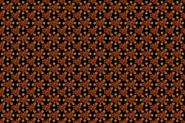 Renksiz çiçeksiz raster desenli resimleme.