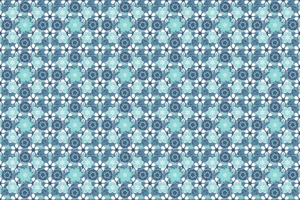 Color Seamless Floral Raster Pattern — Stock Photo, Image