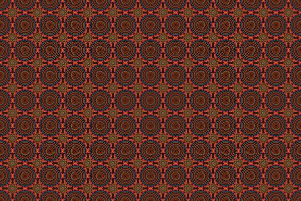 Distressed Damask Seamless Pattern Background Tile Raster Seamless Ornament Red — Stock Photo, Image