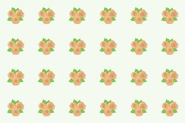 Dekorative Florale Hintergrund Mit Blumen Von Rosen Raster Nahtloses Muster — Stockfoto