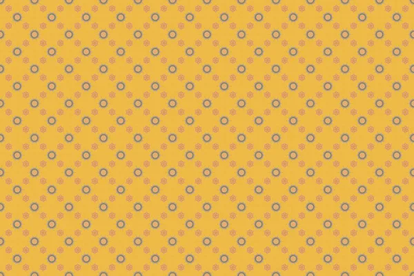 Seamless Damask Pattern Yellow Pink Classic Wallpaper Ornamental Border Seamless — Stock Photo, Image