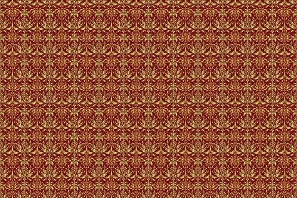 Rastrový Bezešvý Vzor Červeném Pozadí Damask Elegantní Tapety Ročník Design — Stock fotografie