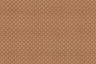 Çiçek arkaplan. Bej, turuncu ve kahverengi renklerde, sevimli kozmos çiçekleriyle kusursuz raster deseni..