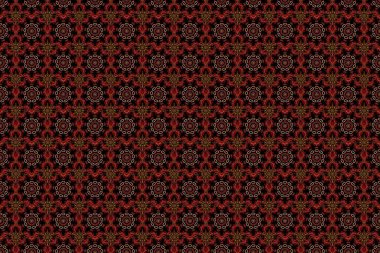 Renksiz çiçeksiz raster deseni.