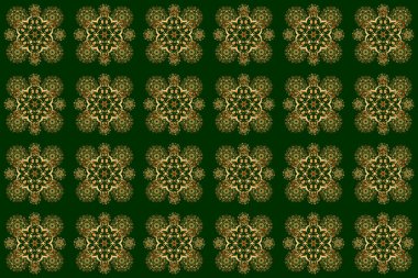 Raster altın pürüzsüz desen. Davetiye şablonu için yeşil ve altın renkli soyut altın arkaplan.