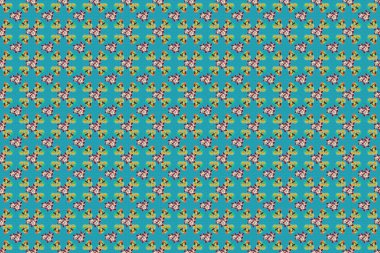 Renksiz çiçeksiz raster desenli resimleme.