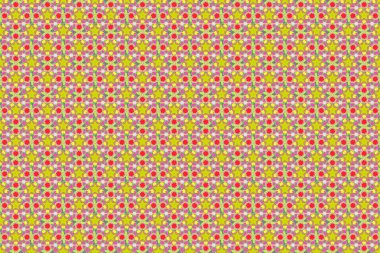 Renksiz çiçeksiz raster deseni.