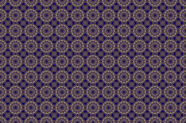 Raster kusursuz bir geçmişi var. Şatafatlı, yıldızlı, kusursuz bir desen. Mavi bir arka planda yıldız deseni, altın rengi bir süs. Altın madalyalar.