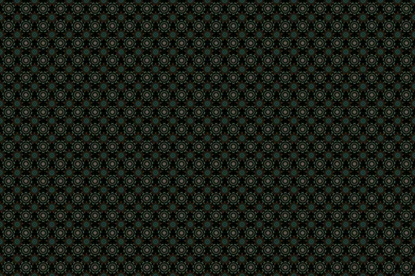 Raster Illustration Ikat Damask Seamless Pattern Background Tile — Stock Photo, Image