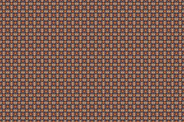 Abstract Raster Seamless Pattern Gray Orange Brown Colors Invitation Template — Stock Photo, Image