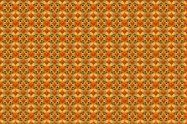 Color Seamless Floral Raster Pattern Illustration — Stock Photo, Image