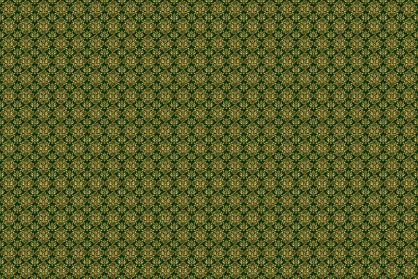 Королевские Обои Абстрактные Каракули Зеленом Фоне Бесшовный Рисунок Дамаска Каракулями — стоковое фото