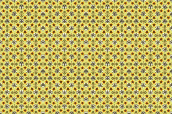 직물을 꽃봉오리 꽃봉오리 노란색 베이지 아름다운 수염없는 미풍의 — 스톡 사진