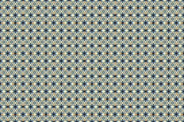 Неровный Цветочный Фон Бесшовный Узор Маленькими Цветами Голубого Бежевого Серого — стоковое фото
