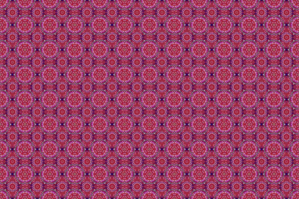 Raster Bezszwowy Wzór Zielony Czerwony Ornament Szablony Dywanów Tekstyliów Tapet — Zdjęcie stockowe