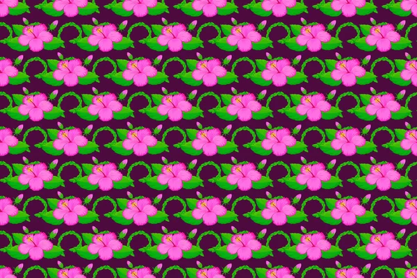 Patrón Orientación Color Sobre Fondo Púrpura Adorno Floral Sin Costuras — Foto de Stock