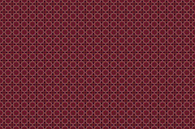 Siyah arka planda pürüzsüz bir süs. Sıkıntılı damask desensiz arkaplan fayansı.