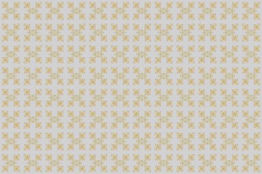Damask raster klasik altın desen. Gri arka planda altın renklerde kusursuz soyut elementler. Altın yinelenen elementlerle oryantal arkaplan.
