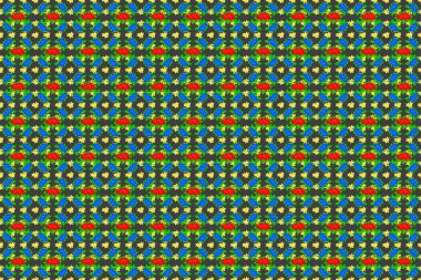 Renksiz çiçeksiz raster deseni.