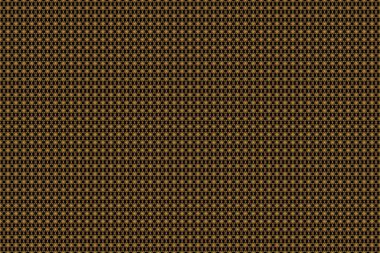 Baskı, kumaş ya da tekstil için altın desenli Tayland ipeği raster tasarımı. Taylandlı hatlar, siyah bir arka planda altın desenli. Izgaralı geleneksel Tayland altın arkaplan ve dokusu.