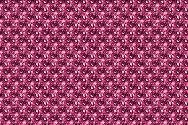 Trendy Seamless Floral Pattern Purple Magenta Pink Colors Raster Seamless — Stock Photo, Image