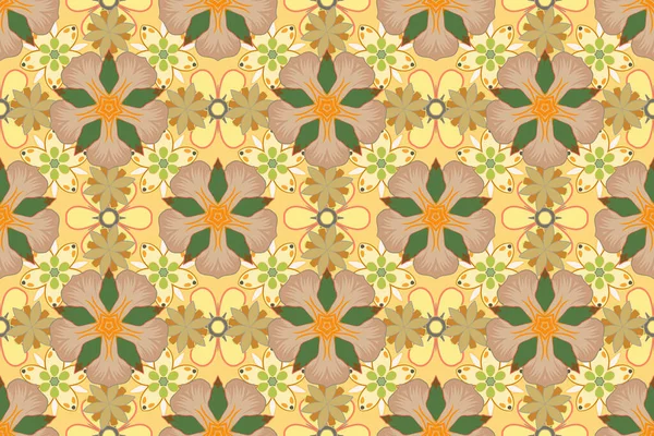 Ditsy Style Flower Seamless Pattern Simple Floral Print Small Flowers — Stock Photo, Image