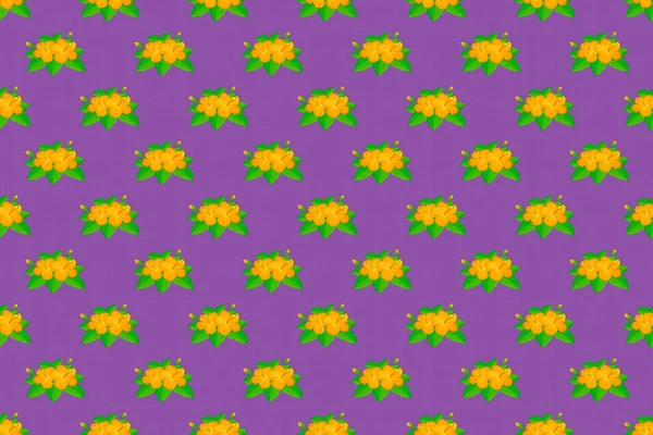 Безшовный Рисунок Мотли Raster Hibiscus Цветочный Фон Прекрасный Зеленый Фиолетовый — стоковое фото