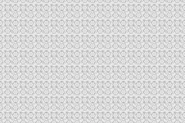 Бесшовный Рисунок Черно Белыми Винтажными Орнаментами — стоковое фото