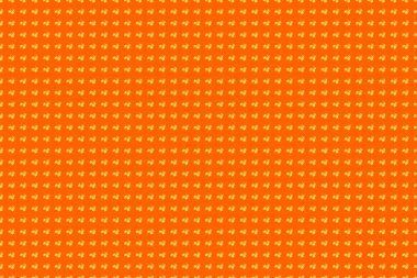 Turuncu arka planda pürüzsüz raster deseni ve sevimli plumeria çiçekleri. Çiçek arka planı.