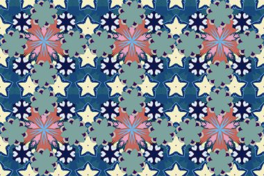 Renksiz çiçeksiz raster deseni.