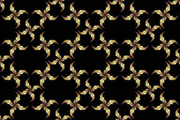 Złote Kółka Bez Szwu Raster Błyszczące Tło Streszczenie Złoty Geometryczny — Zdjęcie stockowe