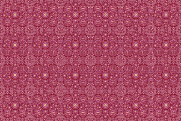 Fioletowy Czerwony Różowy Abstrakcyjny Kwiatowy Ornament Bezszwowy Wzór Abstrakcyjnych Elementów — Zdjęcie stockowe
