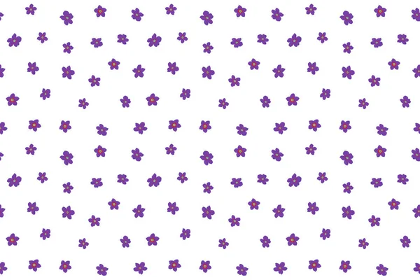 Einfaches Niedliches Muster Kleinen Blüten Shabby Chic Millefleurs Floraler Nahtloser — Stockfoto
