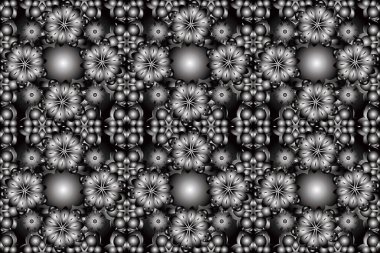 Siyah arka planda parlak ve zarif bir şablon. Gümüş eğimli, pürüzsüz doku. Çerçeve, kurdele, bayrak ve mandalalar için metal elementler. Gerçekçi, soyut, gümüş, pürüzsüz desen..