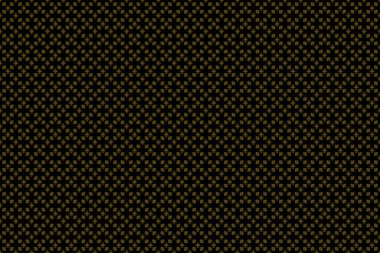 Siyah arka planda eski model. Yeşil ve turuncu elementleri olan kusursuz desenli eski moda tasarım. İzler, tekstil, kumaş, ambalaj kağıdı, ambalaj kutusu vs. için evrensel raster deseni.