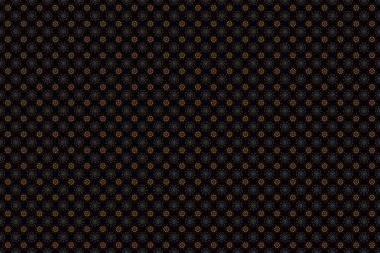 Şatafatlı klasik süs, duvar kağıtları, baskı, tekstil veya kumaş için kraliyet Victoria dönemi dokusu. Raster illüstrasyonu. Kahverengi, yeşil ve menekşe renklerinde barok çiçekli kumaş deseni..