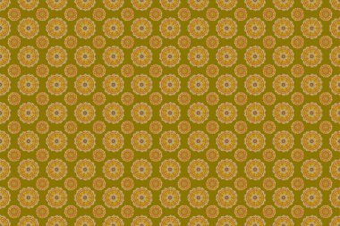 Raster çok renkli yıldız deseni, yıldız süslemeleri, kahverengi arka planda çok renkli ızgara. Lüks çok renkli, yıldızlı, pürüzsüz desen.