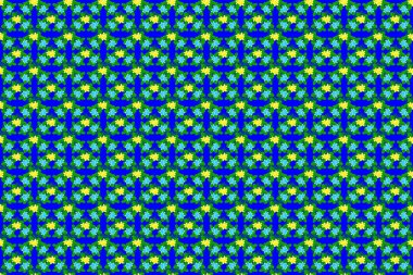 Soyut zarafet, pürüzsüz desen, mavi arka planda tesisat çiçekleri..