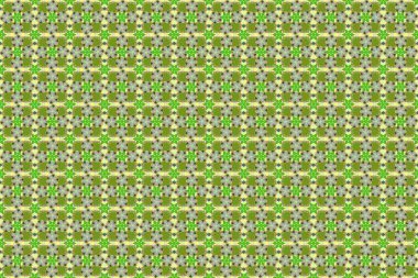 Raster yeşil ve sarı doku, karışık çizgiler ve ızgara desen, eğri metal, folyo arka plan ve 3 boyutlu görsel efektler..