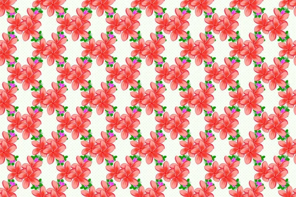 Яркий Красивый Plumeria Цветы Бесшовный Фон Абстрактный Симпатичный Цветочный Принт — стоковое фото