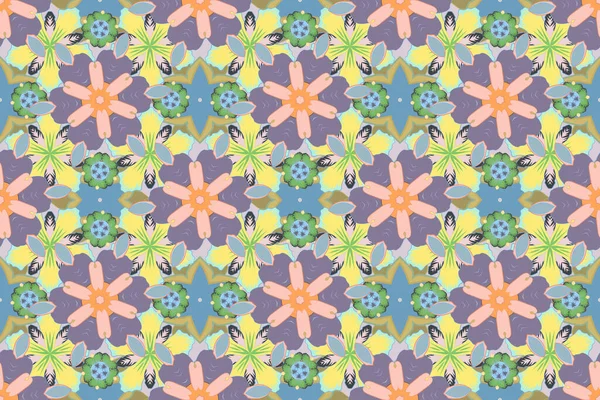 Collection Design Textile Rétro Couleurs Automne Foulard Soie Avec Fleurs — Photo