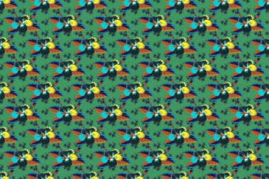 Renksiz çiçeksiz raster deseni.