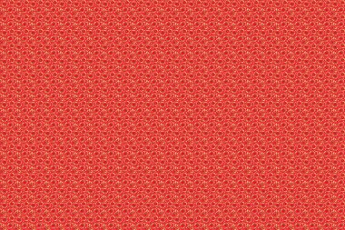 Raster illüstrasyonu. Parlayan Altın Elementlerle Zarif Noel Arkaplanı. Kırmızı arkaplanda altın pürüzsüz desen.