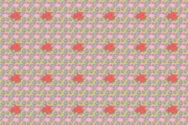 Eski bir çiçek süsü. Soyut klasik dikişsiz desen.