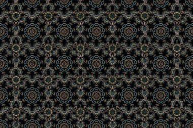 Çok renkli olsun. Raster Damaske dantel karalama süsü. Düğün törenleri, yıldönümleri, partiler, etkinlikler için karmaşık bir dekorasyon..