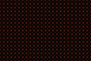 Soyut, asgari, pürüzsüz model arkaplanı. Siyah zemin üzerinde kırmızı ve turuncu kar taneleri.