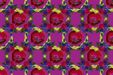 Renksiz çiçeksiz raster deseni.