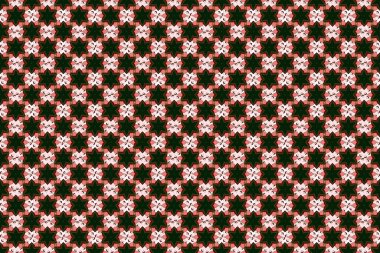 Siyah, bej ve kırmızı pürüzsüz desen. Raster lüks karışık şablon.