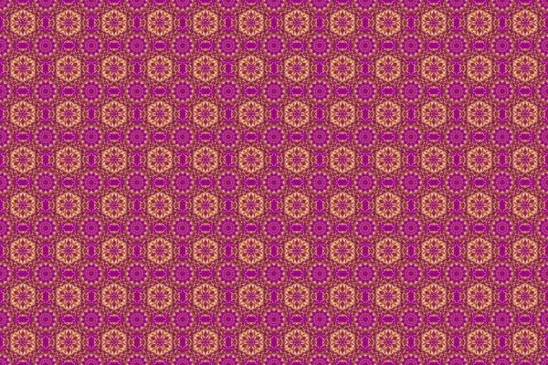 Rózsaszín Arany Vintage Dísz Zökkenőmentes Minta Textilre Vagy Papírra Történő — Stock Fotó